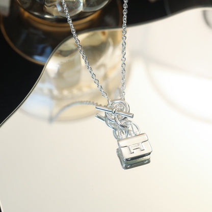 [BloomBling]POP H PEDANT SILVER NECKLACE