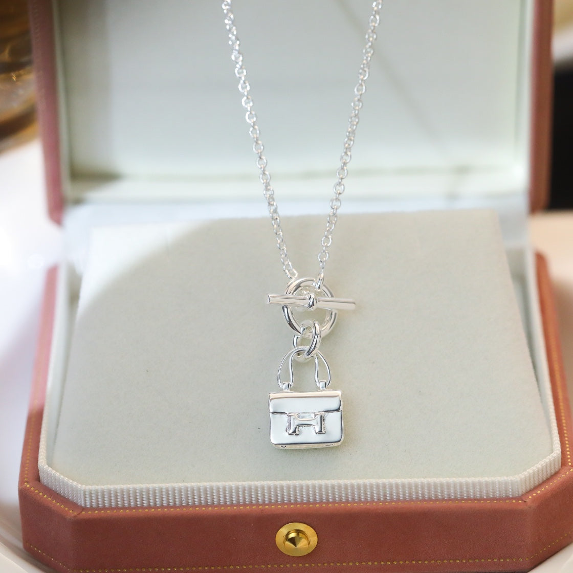 [BloomBling]POP H PEDANT SILVER NECKLACE