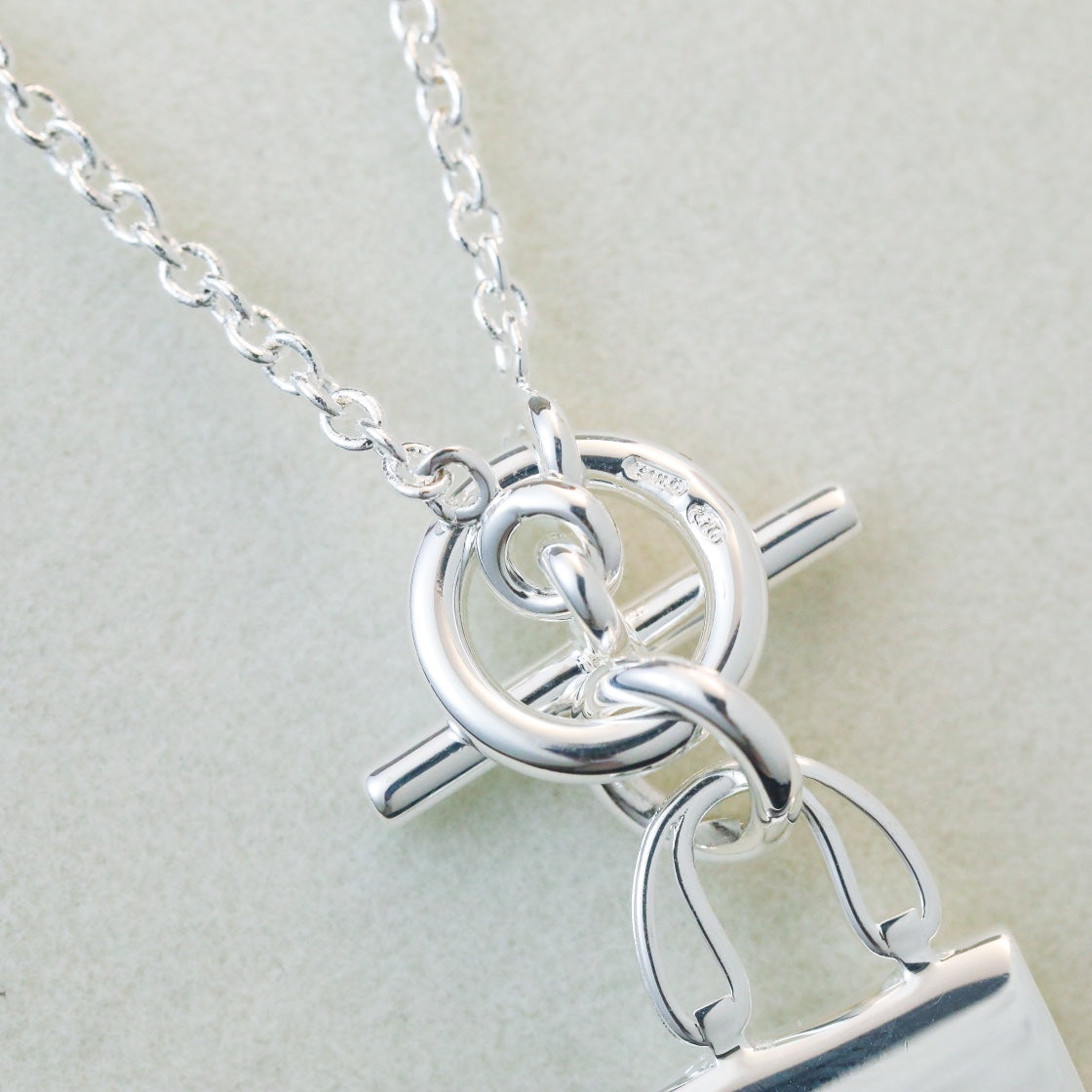 [BloomBling]POP H PEDANT SILVER NECKLACE