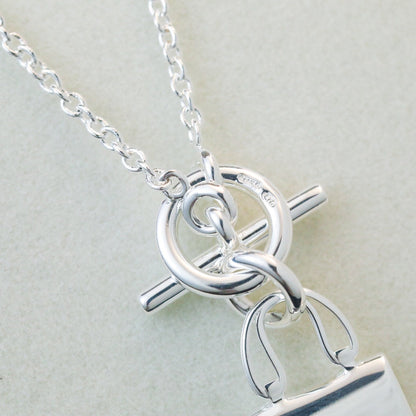 [BloomBling]POP H PEDANT SILVER NECKLACE