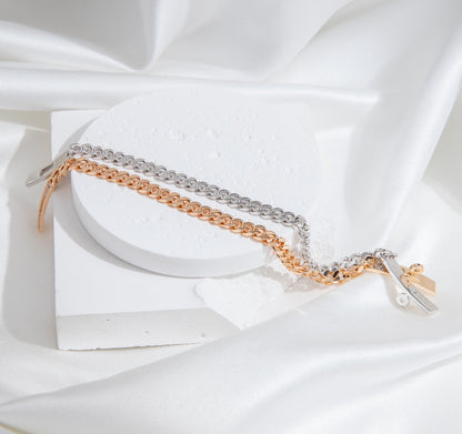 [BloomBling]KELLY CHAIN SILVER DIAMOND BRACELET