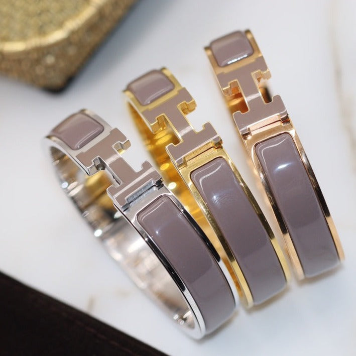 [BloomBling]H BRACELET 12MM BROWN