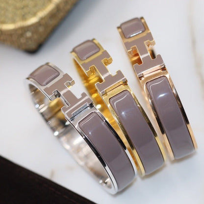 [BloomBling]H BRACELET 12MM BROWN