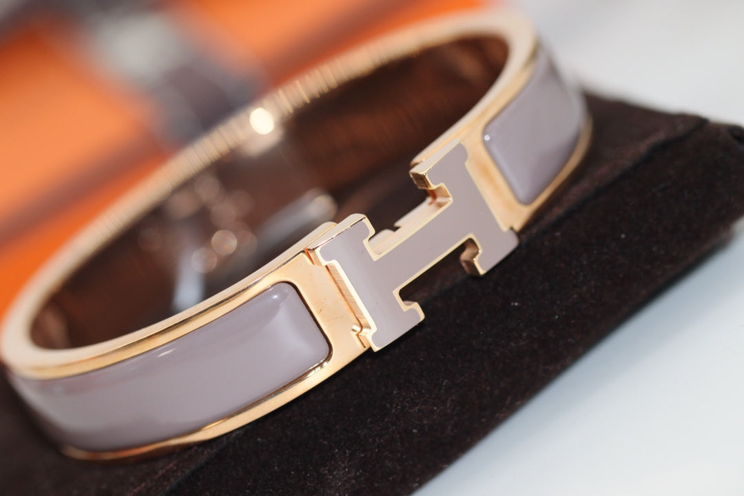 [BloomBling]H BRACELET 12MM BROWN