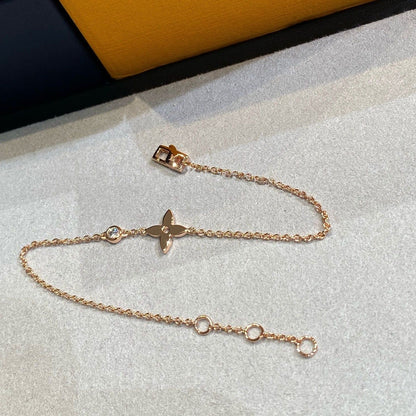 [BloomBling]STAR DIAMOND PINK GOLD BRACELET