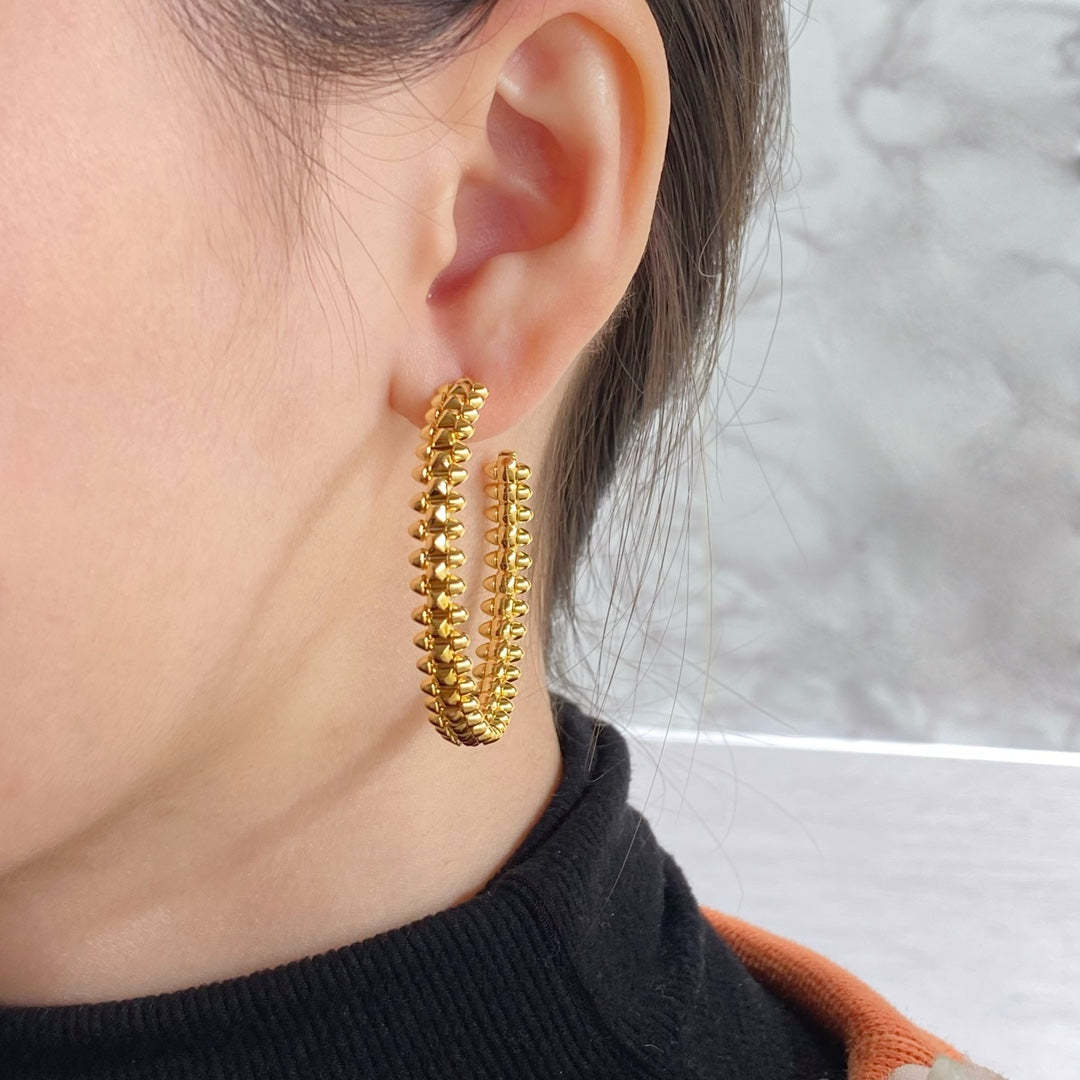 [BloomBling]CLASH LARGE HOOP EARRINGS
