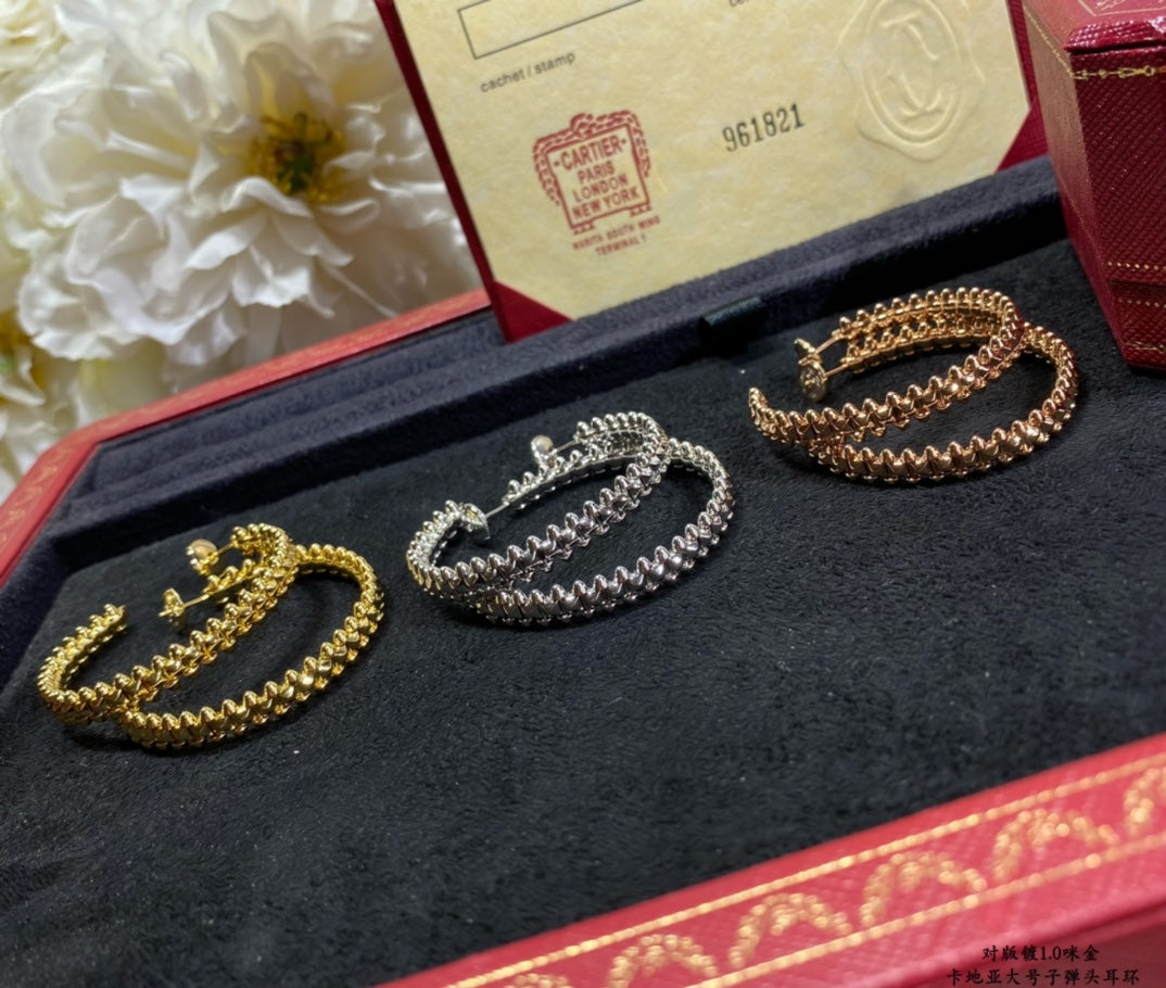 [BloomBling]CLASH LARGE HOOP EARRINGS