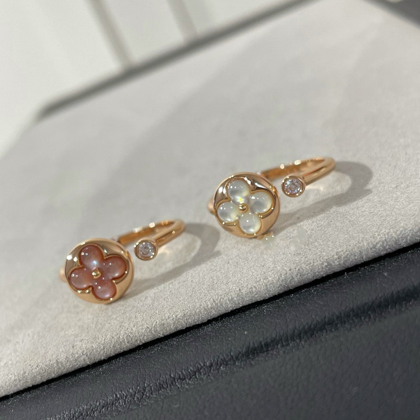 [BloomBling]SUN 1 DIAMOND PINK MOP RING
