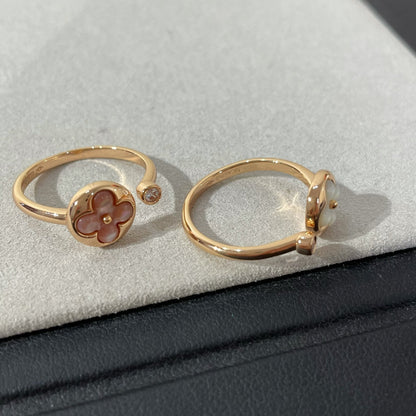 [BloomBling]SUN 1 DIAMOND PINK MOP RING