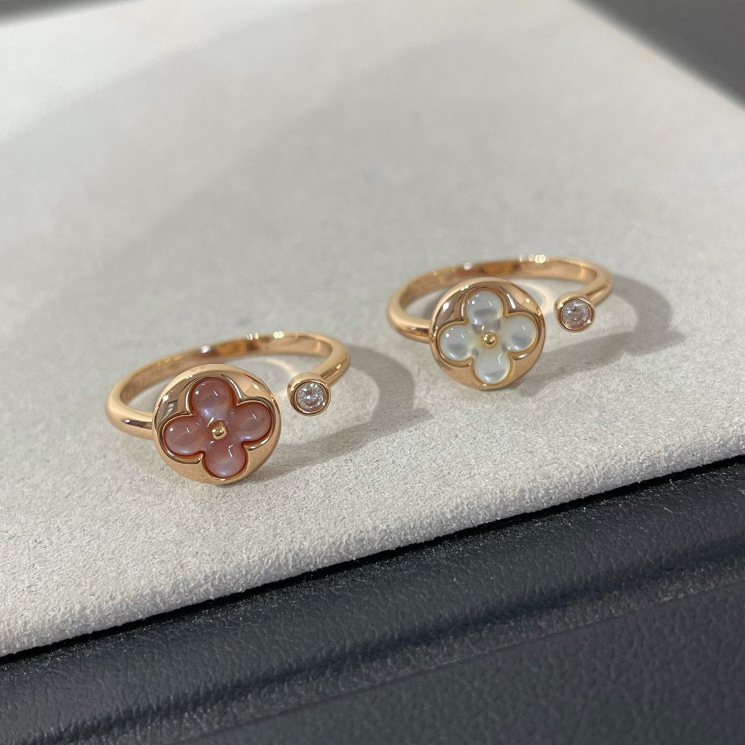 [BloomBling]SUN 1 DIAMOND PINK MOP RING