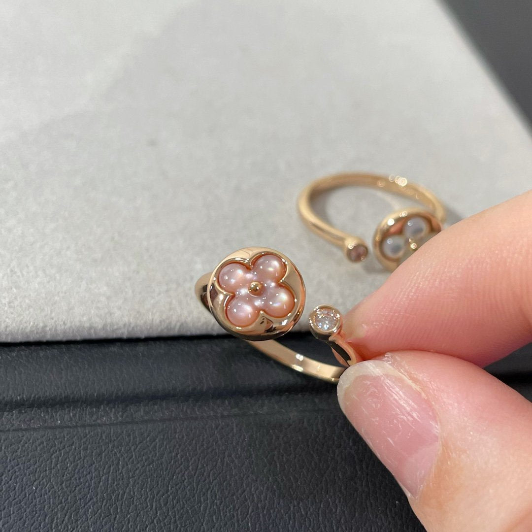 [BloomBling]SUN 1 DIAMOND PINK MOP RING