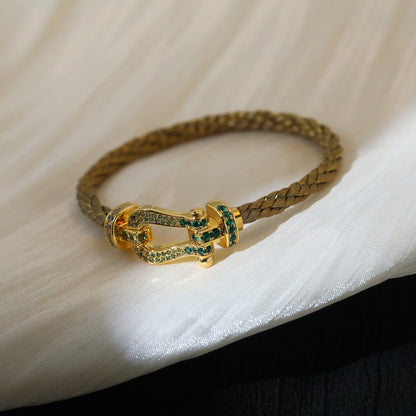 [BloomBling]FORCE 10 GOLD GREEN DIAMOND PAVED