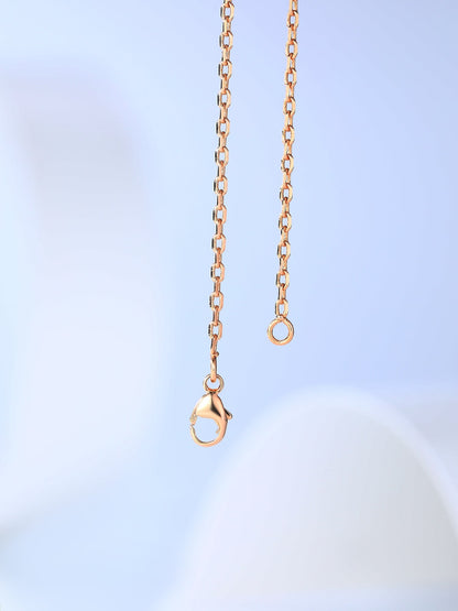 [BloomBling]H CAGE PINK GOLD NECKLACE