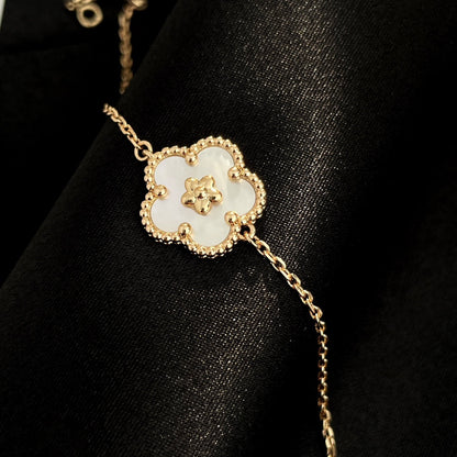 [BloomBling]LUCKY SPRING ROSE GOLD MOP BRACELET