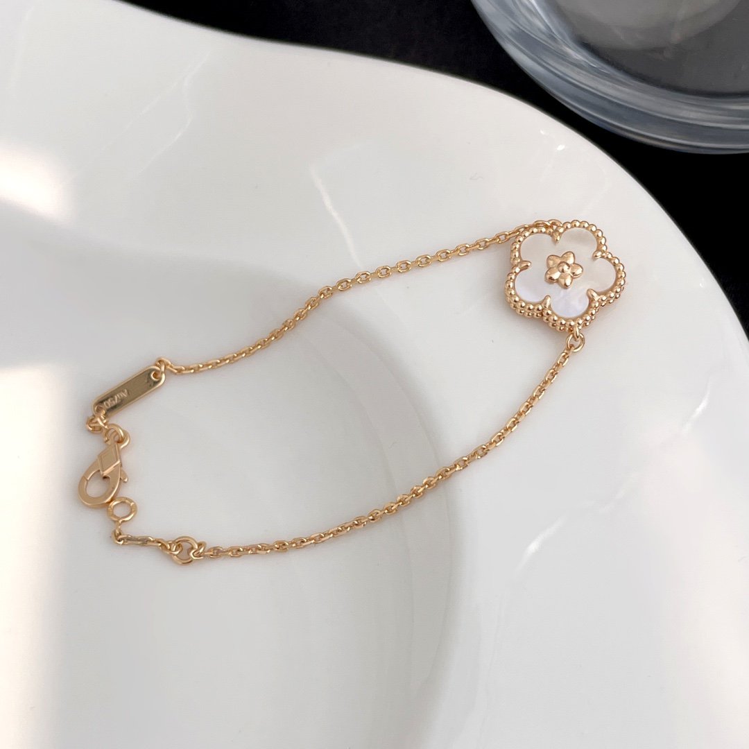 [BloomBling]LUCKY SPRING ROSE GOLD MOP BRACELET