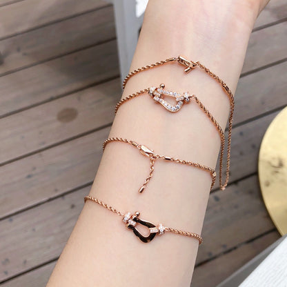 [BloomBling]FORCE 10 PINK GOLD DIAMOND NECKLACE