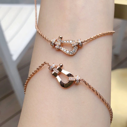 [BloomBling]FORCE 10 PINK GOLD DIAMOND NECKLACE