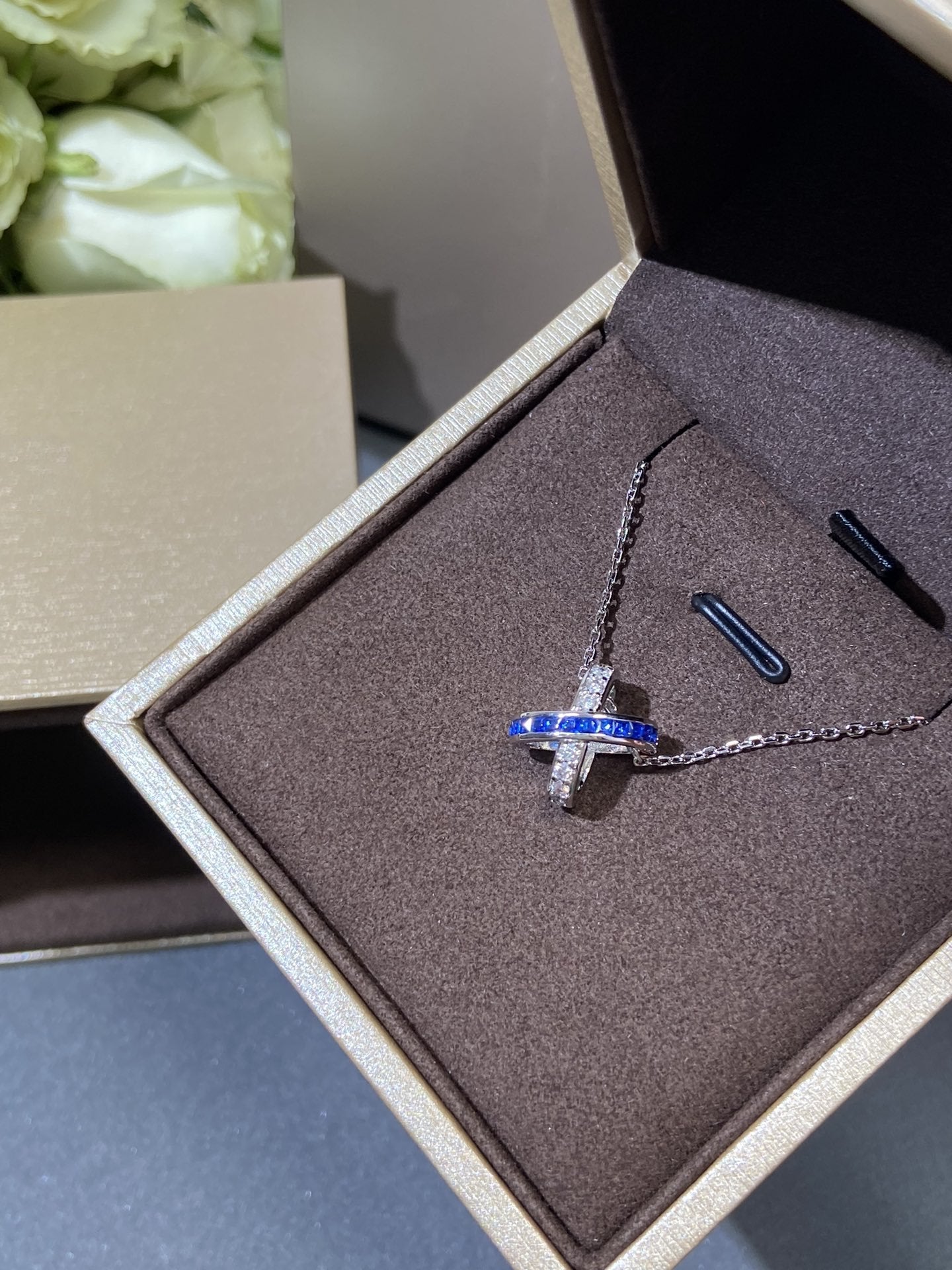 [BloomBling]LIENS DIAMOND SILVER NECKLACE