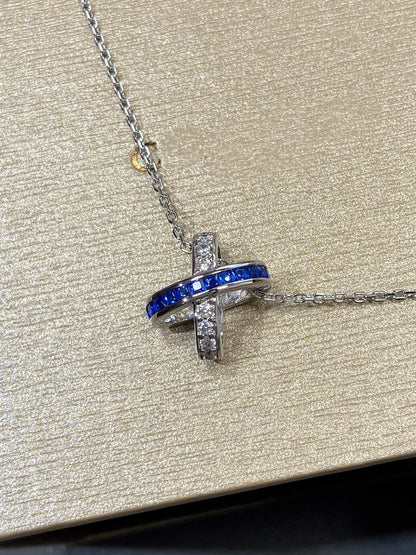 [BloomBling]LIENS DIAMOND SILVER NECKLACE