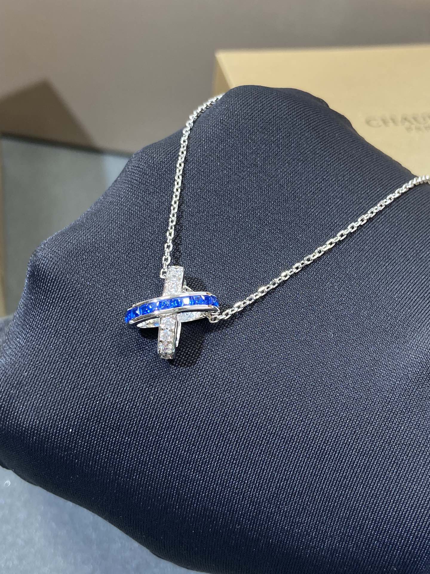 [BloomBling]LIENS DIAMOND SILVER NECKLACE