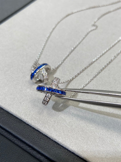 [BloomBling]LIENS DIAMOND SILVER NECKLACE