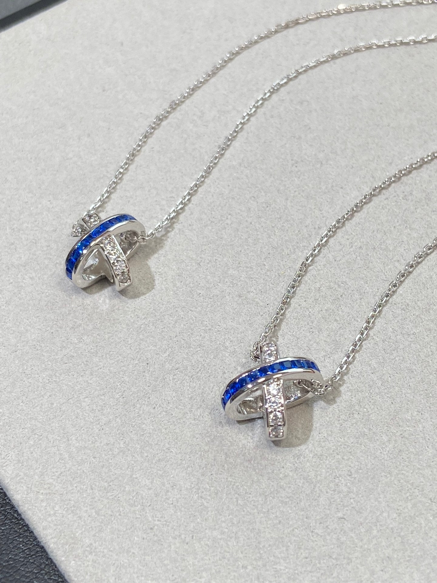 [BloomBling]LIENS DIAMOND SILVER NECKLACE