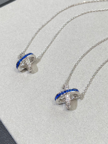 [BloomBling]LIENS DIAMOND SILVER NECKLACE