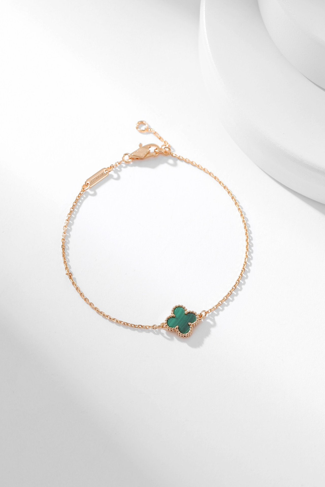 [BloomBling]CLOVER BRACELET MALACHITE 1 MOTIF