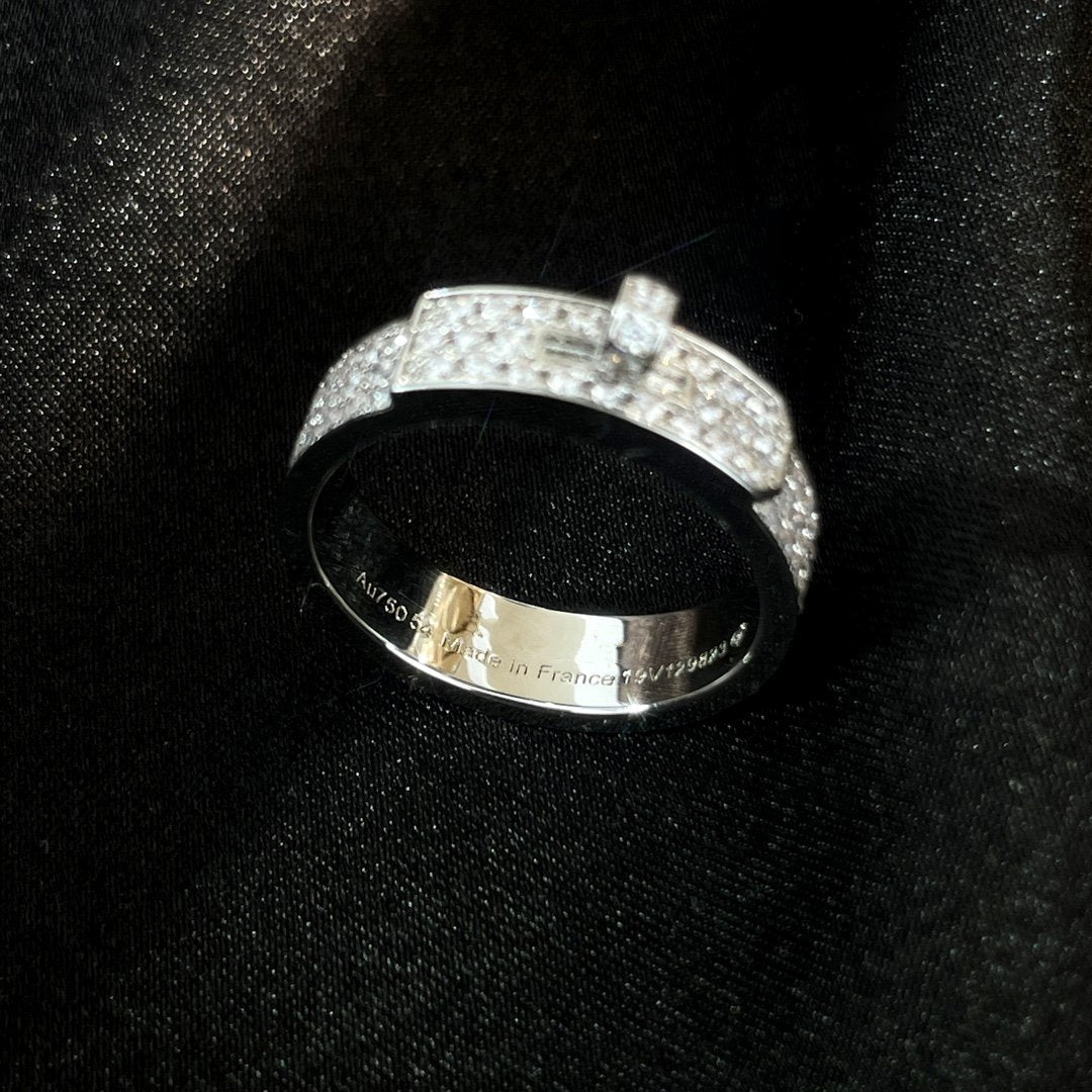 [BloomBling]KELLY SILVER DIAMOND RING