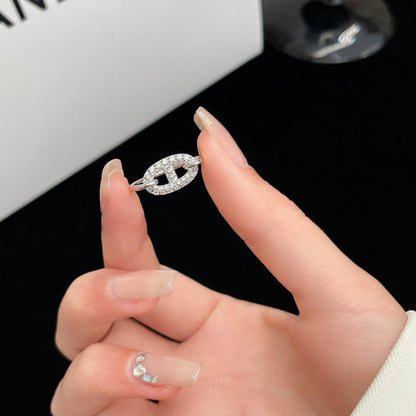 [BloomBling]RONDE SMALL SILVER DIAMOND RING