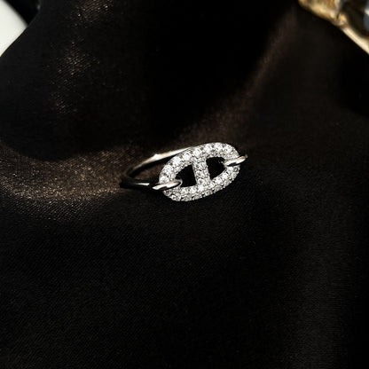 [BloomBling]RONDE SMALL SILVER DIAMOND RING