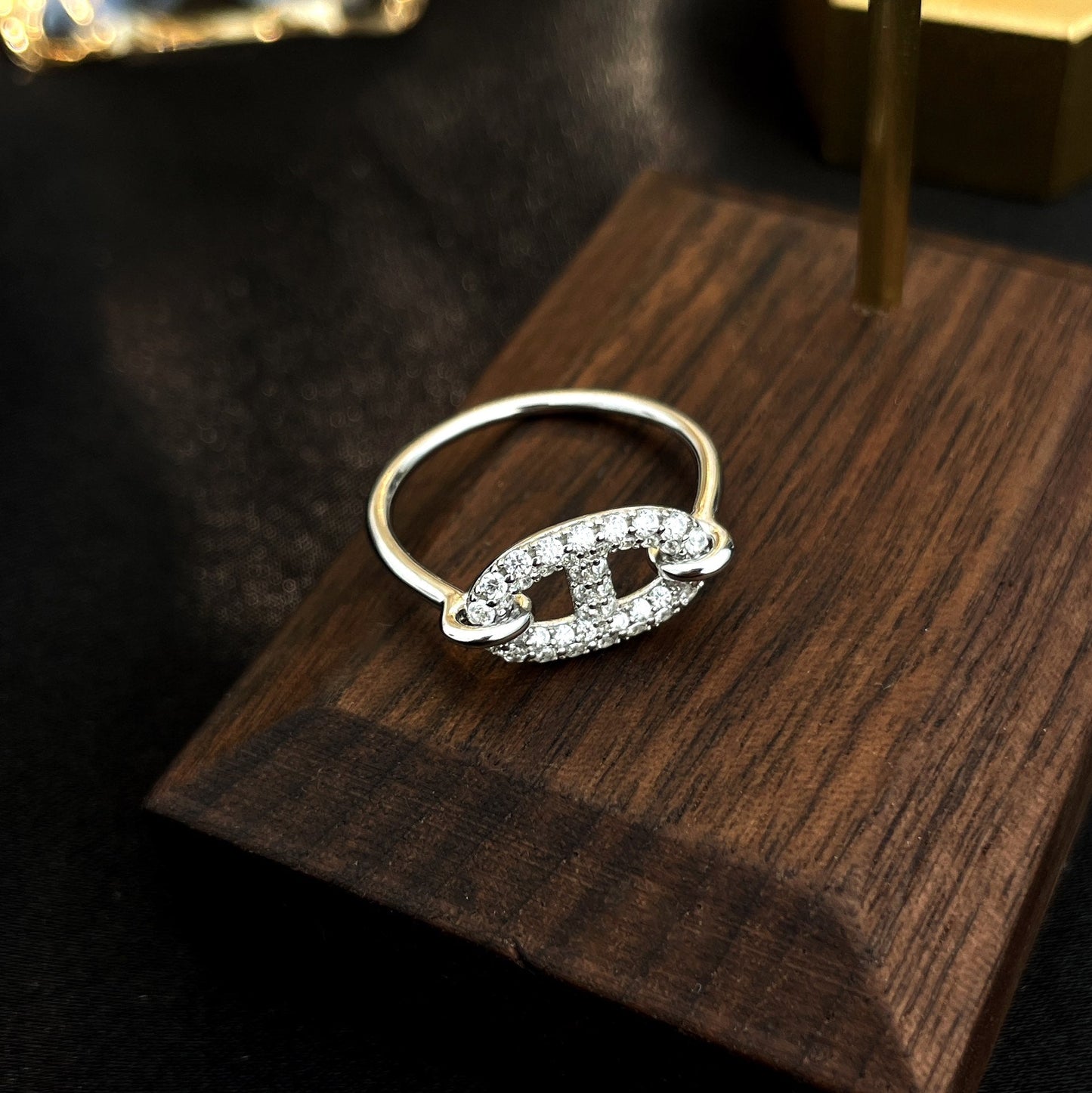 [BloomBling]RONDE SMALL SILVER DIAMOND RING