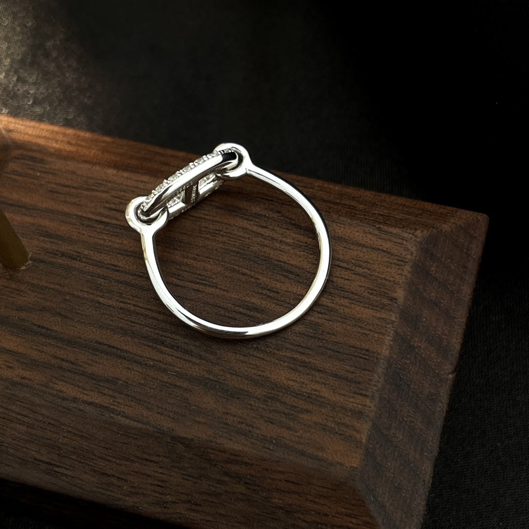 [BloomBling]RONDE SMALL SILVER DIAMOND RING