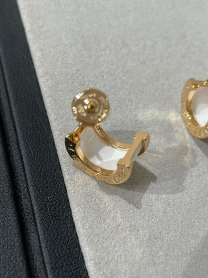 [BloomBling]ZERO 1 PINK GOLD CERAMIC EARRINGS