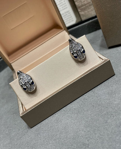 [BloomBling]SERPENT DIAMOND STUD EARRINGS