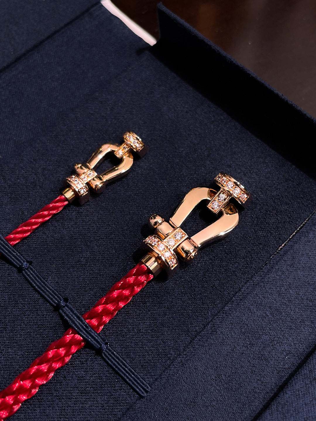 [BloomBling]FORCE 10 HALF DIAMOND PINK GOLD RED CORDERI LARGE AND MEDIUM MODEL