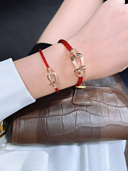 [BloomBling]FORCE 10 HALF DIAMOND PINK GOLD RED CORDERI LARGE AND MEDIUM MODEL