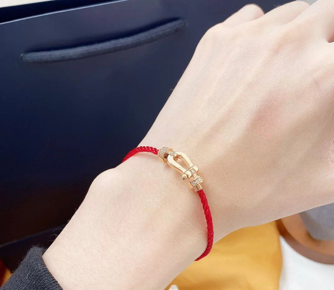 [BloomBling]FORCE 10 HALF DIAMOND PINK GOLD RED CORDERI LARGE AND MEDIUM MODEL