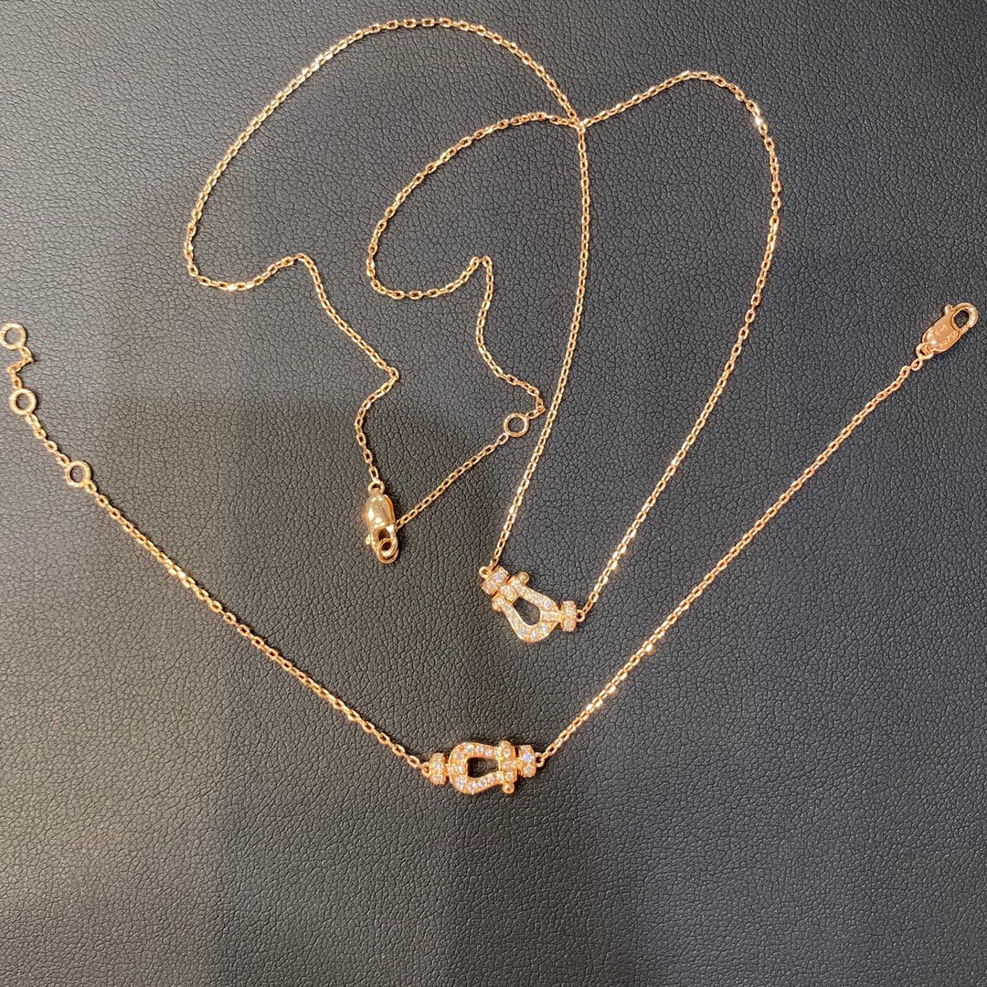 [BloomBling]FORCE 10 DIAMOND PINK GOLD NECKLACE MINI MODEL