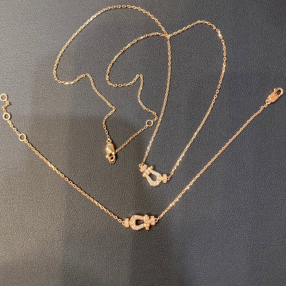 [BloomBling]FORCE 10 DIAMOND PINK GOLD NECKLACE MINI MODEL