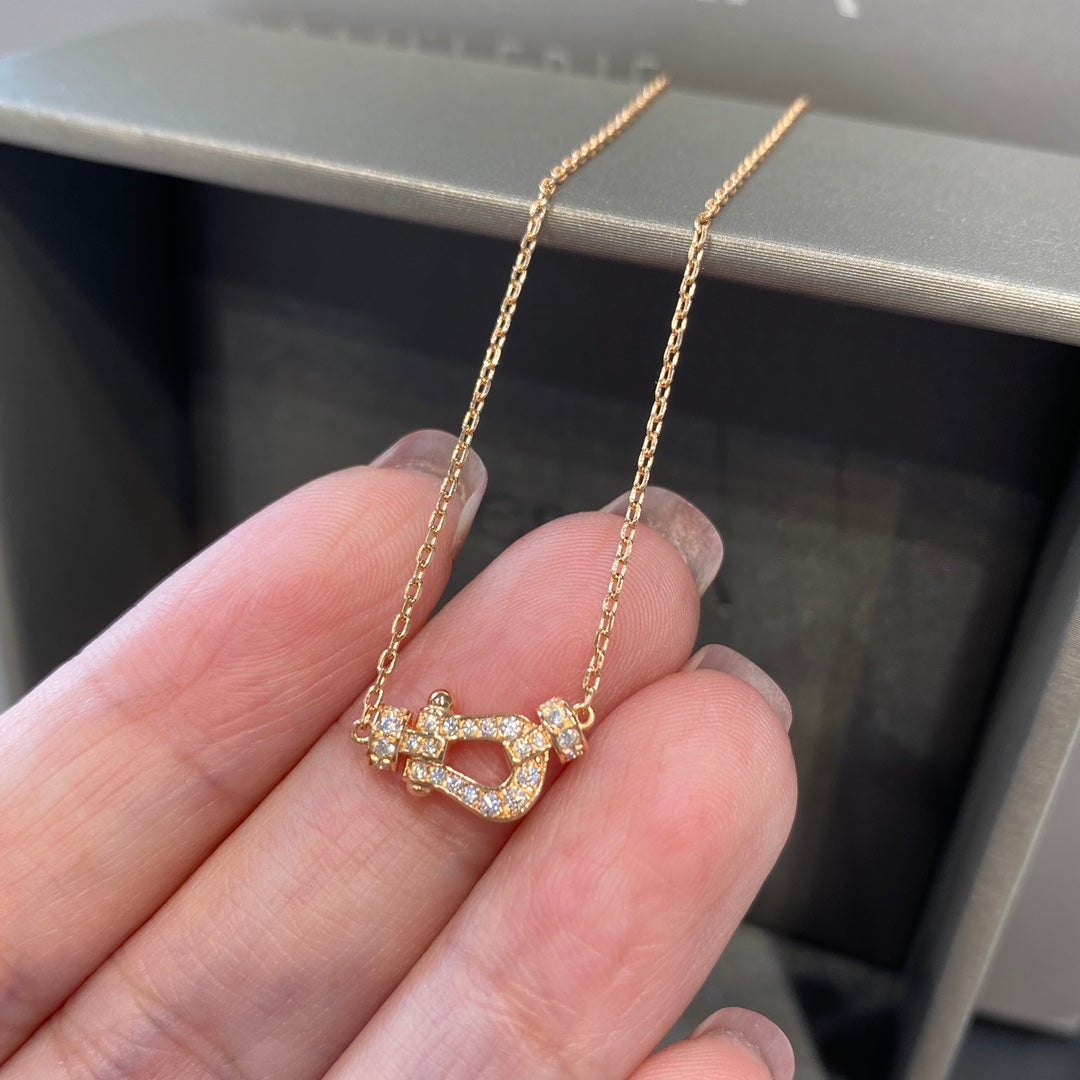 [BloomBling]FORCE 10 DIAMOND PINK GOLD NECKLACE MINI MODEL