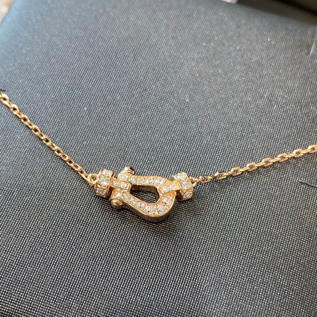 [BloomBling]FORCE 10 DIAMOND PINK GOLD NECKLACE MINI MODEL