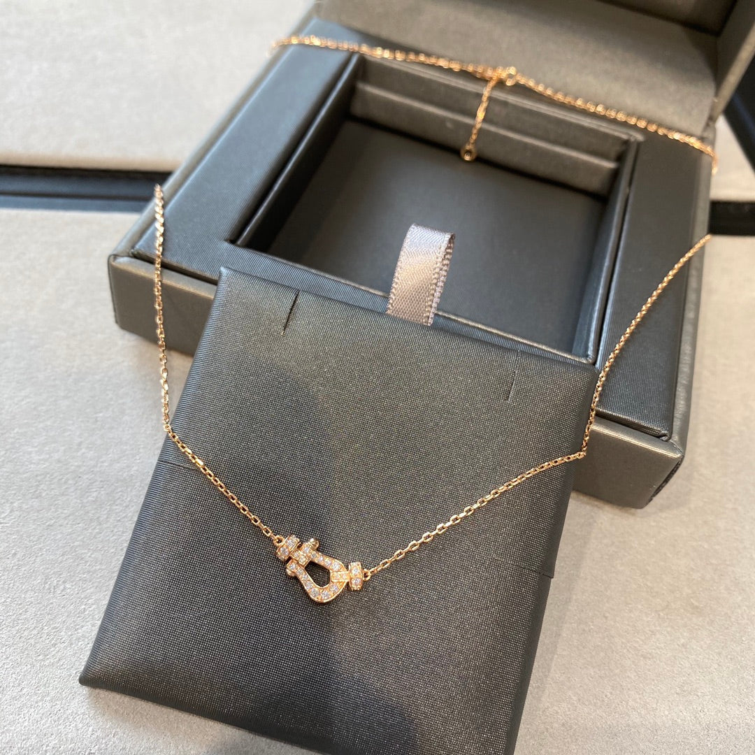 [BloomBling]FORCE 10 DIAMOND PINK GOLD NECKLACE MINI MODEL