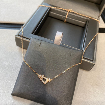 [BloomBling]FORCE 10 DIAMOND PINK GOLD NECKLACE MINI MODEL