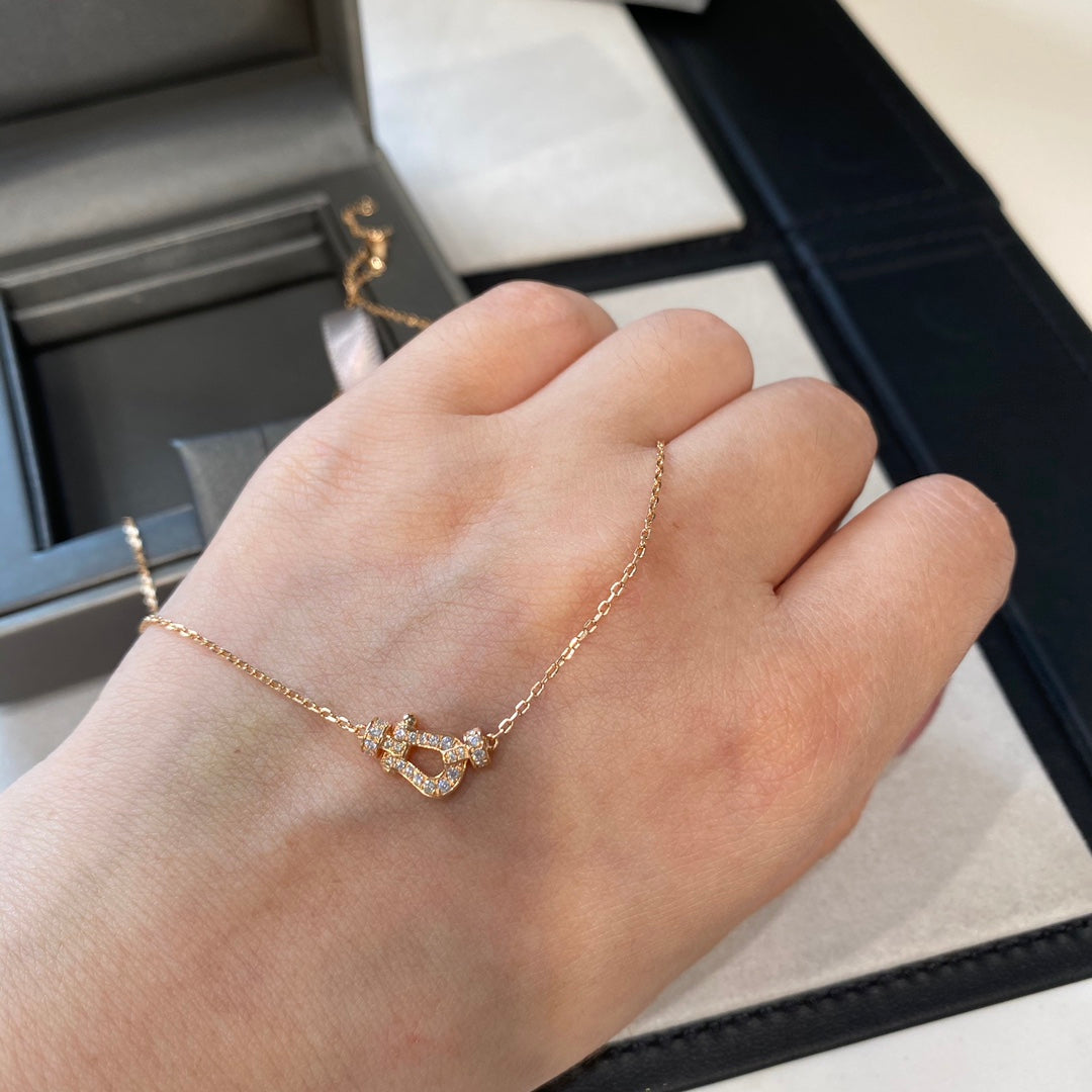 [BloomBling]FORCE 10 DIAMOND PINK GOLD NECKLACE MINI MODEL
