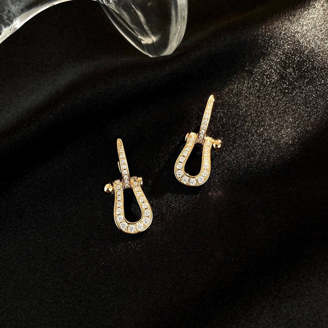 [BloomBling]FORCE 10 FULL DIAMOND DROP EARRINGS MEDIUM MODEL