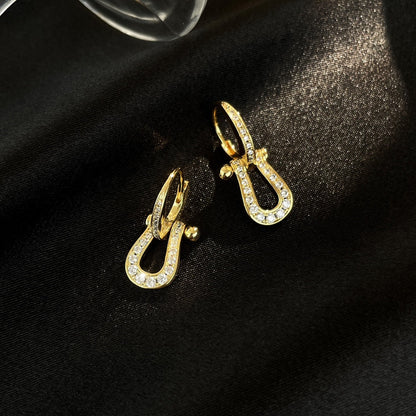 [BloomBling]FORCE 10 FULL DIAMOND DROP EARRINGS MEDIUM MODEL