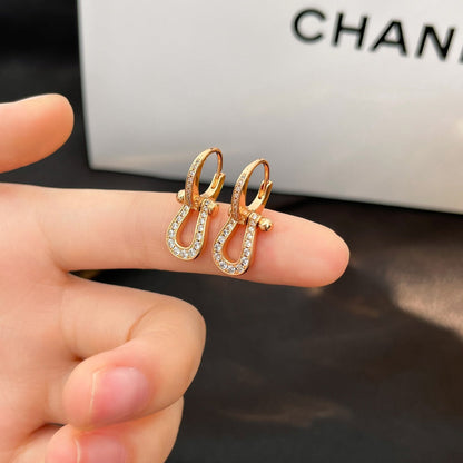 [BloomBling]FORCE 10 FULL DIAMOND DROP EARRINGS MEDIUM MODEL
