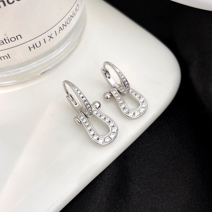 [BloomBling]FORCE 10 FULL DIAMOND DROP EARRINGS MEDIUM MODEL