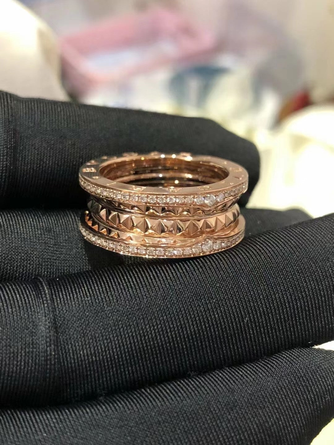 [BloomBling]ZERO 1 ROCK DIAMOND PINK GOLD